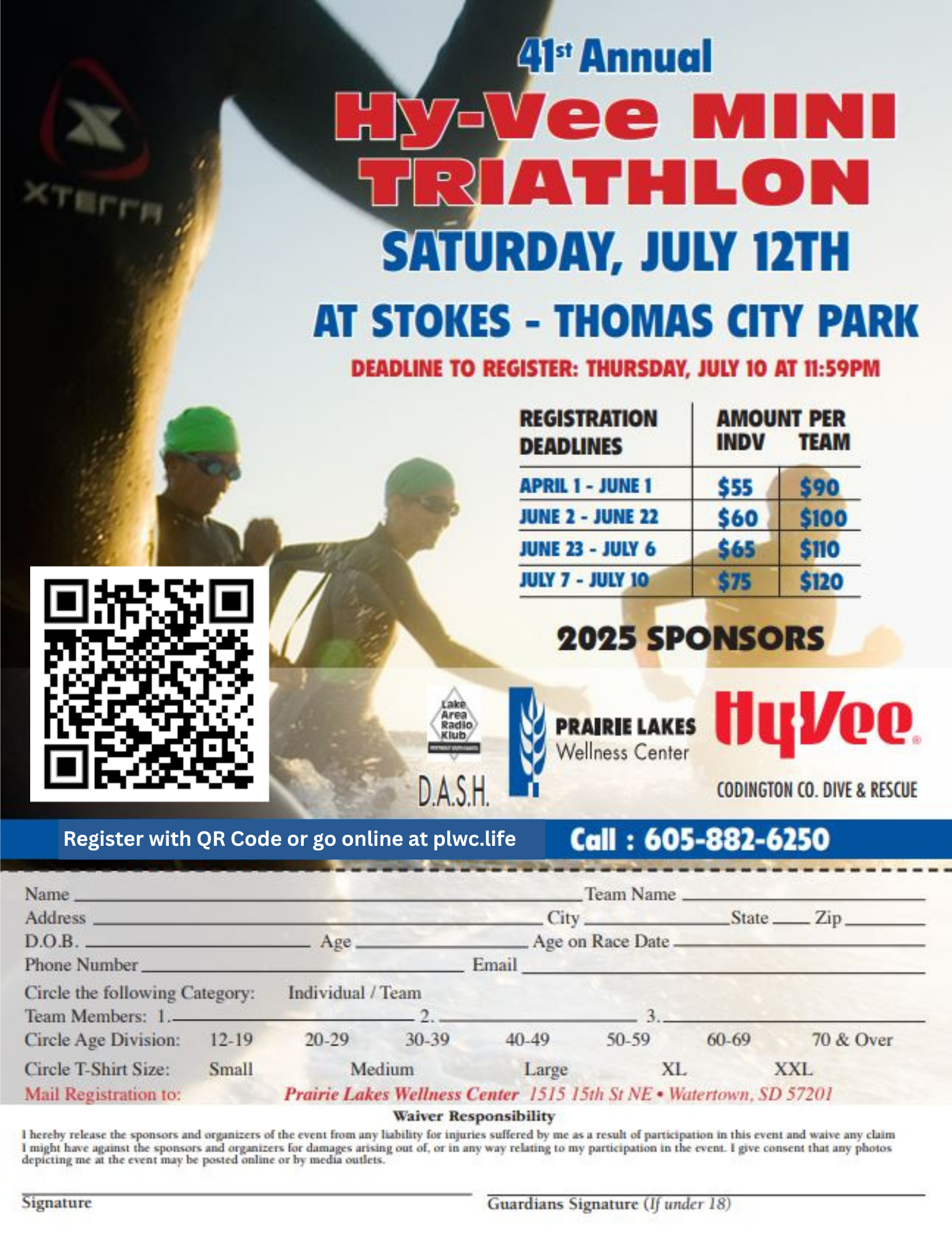 Hy-Vee Mini-Triathlon July 2025