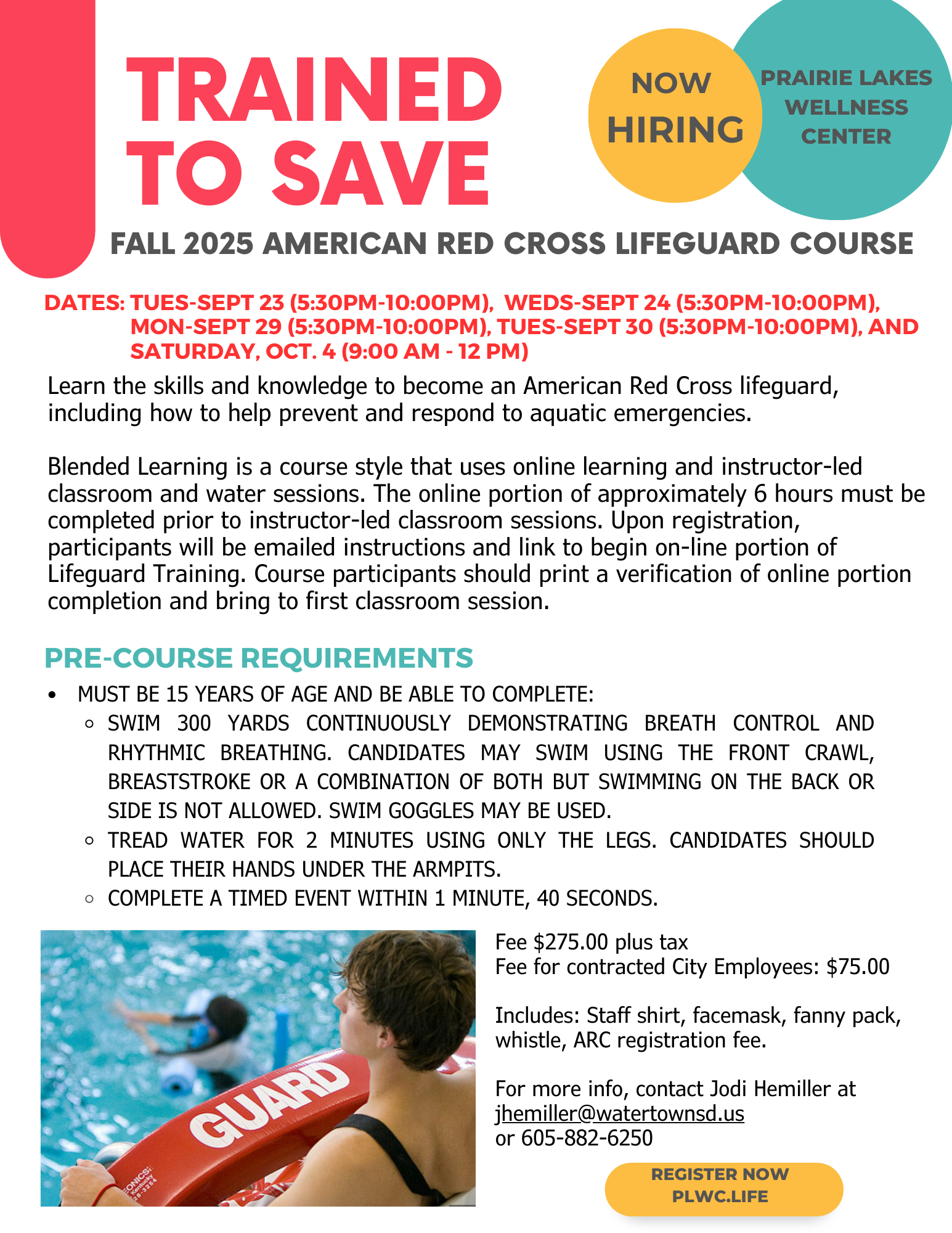 Fall 2025 Lifeguard Class Page 1