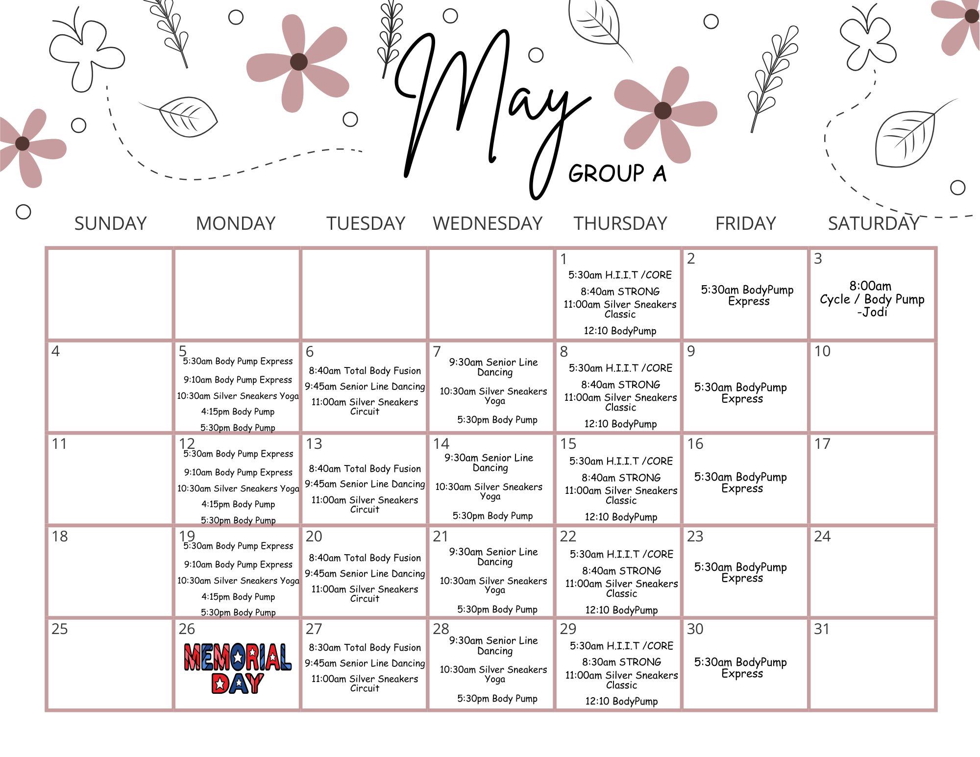 May Group A May Group A